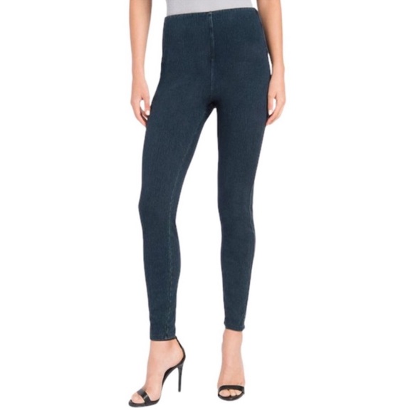 Lyssé Women's Mini Zip Denim Leggings - Stretchy Denim With Ankle Zips - View #2